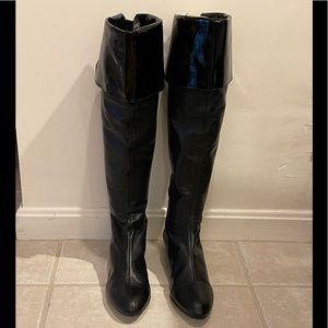 7 for All Mankind Black Leather Boots